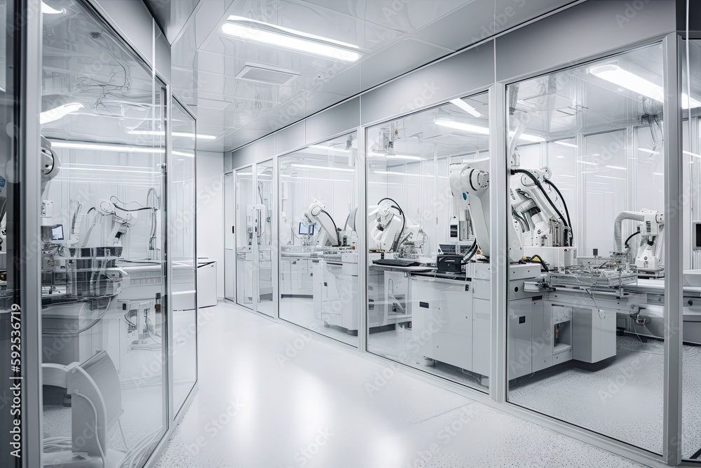 cleanroom enclosure in a facility